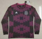 2021 Mexico Long Sleeve Home Soccer Jersey Shirt