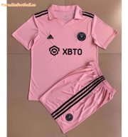 Kids Inter Miami 2022-23 Rosa Home Soccer Kits Shirt With Shorts