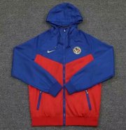 2020-21 Club America Blue Red Hoodie Windbreaker Jacket