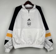 2023-24 Arsenal White Windbreaker Top