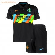 Kids Inter Milan 2021-22 Third Away Soccer Kits Shirt With Shorts