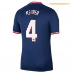 2021-22 Maillot PSG Domicile Cup Home Soccer Jersey Shirt Kehrer 4 printing