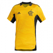 2021-22 Flamengo Goalkeeper Yellow Soccer Jersey Shirt