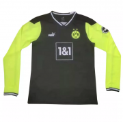 2020-21 Borussia Dortmund Long Sleeve Fourth Away Black Special Soccer Jersey Shirt