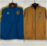 2023-24 Real Salt Lake Blue Brown Reversible Trench Coat Jacket