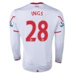2015-16 Liverpool INGS #28 LS Away Soccer Jersey