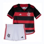 2024-25 Flamengo Kids Home Soccer Kits Shirt With Shorts