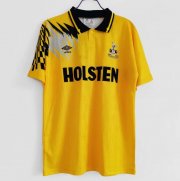 1992-94 Tottenham Hotspur Retro Yellow Away Soccer Jersey Shirt