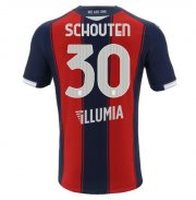 2020-21 Bologna Home Soccer Jersey Shirt JERDY SCHOUTEN 30