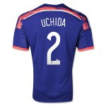 2014 Japan #2 UCHIDA Home Blue Jersey Shirt