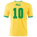 2020 Brazil Home Soccer Jersey Shirt PELÉ 10