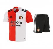 2020-21 Feyenoord Kids Home Soccer Kits Shirt With Shorts