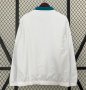 2024-25 Real Madrid Blue White Reversible Trench Coat Jacket