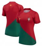 2022 FIFA World Cup Portugal Home Women Soccer Jersey Shirt