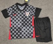 2020 EURO Croatia Kids Away Soccer Kits Shirt with Shorts