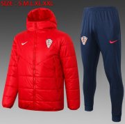 2020 Croatia Red Cotton Warn Coat Kits