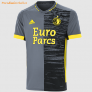 2021-22 Feyenoord Away Grey Soccer Jersey Shirt