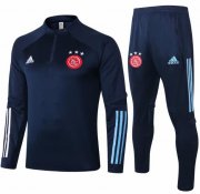 2020-21 Ajax Dark Blue Training Sports Sweatshirt With Trousers