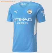 2021-22 Manchester City Home Soccer Jersey Shirt Player Version