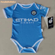 2021-22 Manchester City Home Infant Soccer Jersey Little Baby Kit
