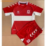Kids Middlesbrough F.C. 2021-22 Home Soccer Kits Shirt With Shorts