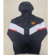 2022-23 Barcelona Black Hoodie Windbreaker Jacket