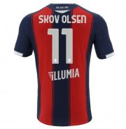 2020-21 Bologna Home Soccer Jersey Shirt ANDREAS SKOV OLSEN 11