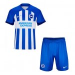 Kids Brighton & Hove Albion 2023-24 Home Soccer Kits Shirt With Shorts