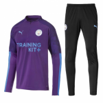 2019-20 Manchester City Purple Training Suits Sweatshirt and Pants