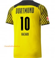 2021-22 Borussia Dortmund Home Soccer Jersey Shirt THORGAN HAZARD #10