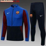 2021-22 Barcelona Blue Black Training Kits Jacket with Pants
