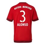 2015-16 Bayern Munich ALONSO 3 Home Soccer Jersey