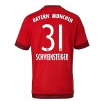 2015-16 Bayern Munich SCHWEINSTEIGER 31 Home Soccer Jersey