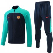 2022-23 Barcelona Green Navy Training Kits Jacket with Pants