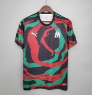 2021-22 Olympique Marseille "OM Africa" Special Edition Red Green Soccer Jersey Shirt