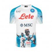 2022-23 Napoli Away Soccer Jersey Shirt with Osimhen Face
