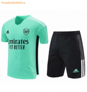2021-22 Arsenal Green Training Kits Shirt with Shorts