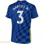 2021-22 Chelsea Home Soccer Jersey Shirt Marcos A. 3 printing