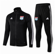 2019-20 Lyon Black Stripe Jacket training Suit with pants