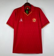 1988-91 Spain Retro Home Soccer Jersey Shirt