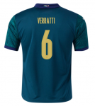 2020 EURO Italy Third Away Soccer Jersey Shirt Marco Verratti 6
