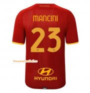 2021-22 AS Roma Home Soccer Jersey Shirt with MANCINI 23 printing