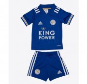 2020-21 Leicester City Kids Home Soccer Kits Shirt With Shorts