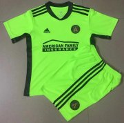 Kids Atlanta United 2021-22 Green Goalkeeper Soccer Kits Shirt With Shorts