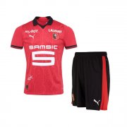 2023-24 Stade Rennais Kids Home Soccer Kits Shirt with Shorts