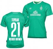 2019-20 Werder Bremen Home Soccer Jersey Shirt Ömer Toprak #21