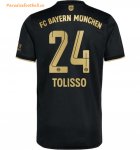 2021-22 FC Bayern Munchen Away Soccer Jersey Shirt with Tolisso 24 printing
