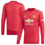 2020-21 Manchester United Long Sleeve Home Soccer Jersey Shirt
