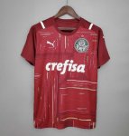 2021-22 Palmeiras Goalkeeper Red Soccer Jersey Shirt