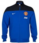13-14 Manchester United Blue&Black Training Jacket